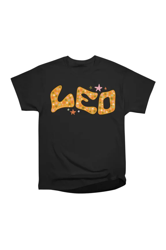 Starry Leo T-Shirt Tee Gift For Him Merch For Her Apparel For Friend