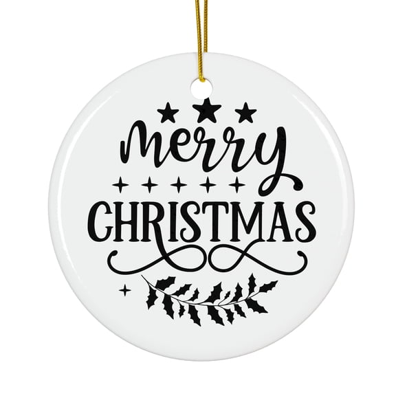 Starry Merry Christmas Magical Season Treasure For Gifts And Surprises Hanging Round Ornament