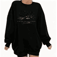 thumbnail image 1 of Starry Mountain Worship Graphic Cotton Beautiful Tee T-Shirt Print Top Round-neck long-sleeved Black S-3XL, 1 of 6