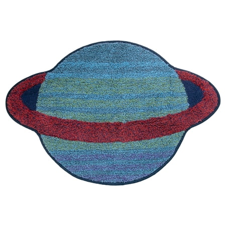 Starry Night 100% Cotton Shaped Bath Rug 33" x 22"