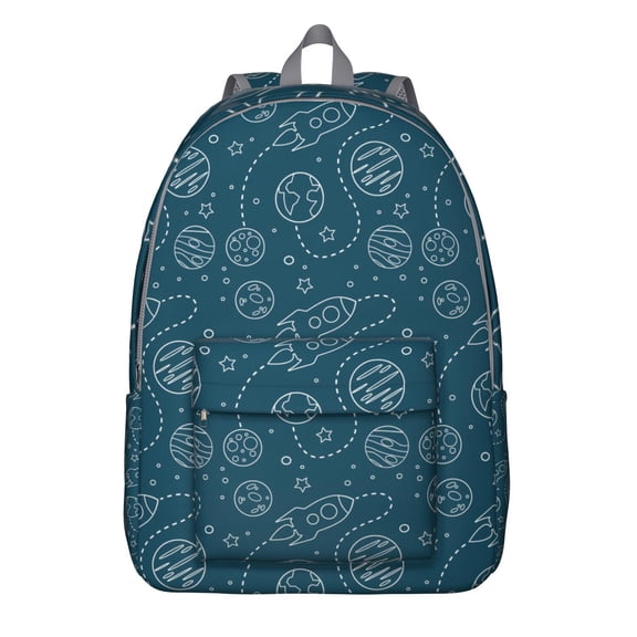 Starry Night Backpack for Space Lovers - Nebula Cosmic Waterproof School Backpack, Durable Lightweight Bookbag with Celestial Design & Multi-Compartment