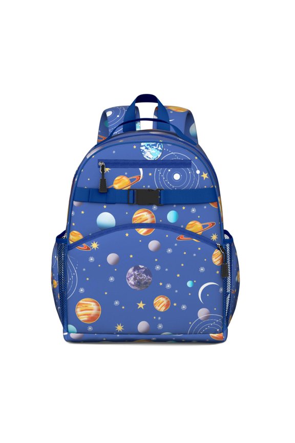 Starry Night Backpack for School - Waterproof & Durable Book Bag for Teens, Space Geek Design with Multiple Pockets
