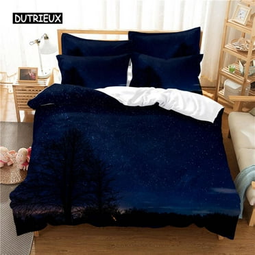 Starry Night Bedding Set Duvet Cover Set 3d Bedding Digital Printing Bed Linen Size Bedding Set Fas