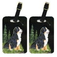 thumbnail image 1 of Starry Night Bernese Mountain Dog Luggage Tags Pair of 2, 1 of 2