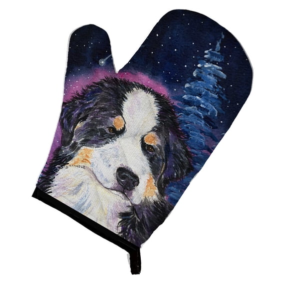 Starry Night Bernese Mountain Dog Oven Mitt
