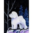 thumbnail image 1 of Starry Night Bichon Frise Canvas Flag - House Size, 28 x 40 in., 1 of 1