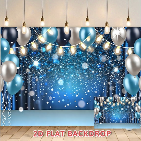 Starry Night Blue Balloon Backdrop, Perfect for Adult Parties, Anniversary Celebrations, Formal Dinners, Business Events and Photography Decorations