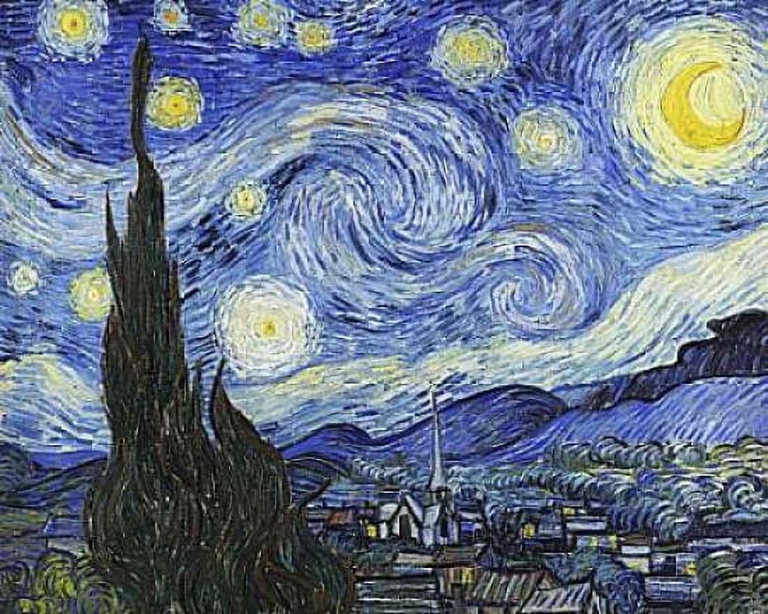 Starry Night Canvas Art - Vincent Van Gogh (24 x 30)