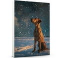 thumbnail image 1 of Starry Night Canvas Inspired Rhodesian Ridgeback Dog Pet Family Friend Peace Oil Painting Art Print Poster Wall Decor, 1 of 6