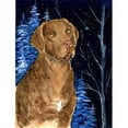thumbnail image 1 of Starry Night Chesapeake Bay Retriever Canvas Flag - House Size- 28 x 40 in., 1 of 1