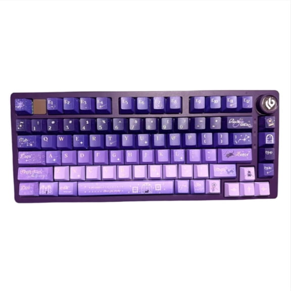 Starry Night Cloister Theme Keycap Set 139Keys PBT Custom Blue Keyboard Cap Cherry Profile KeyCap for Mechanical Keyboard Gift
