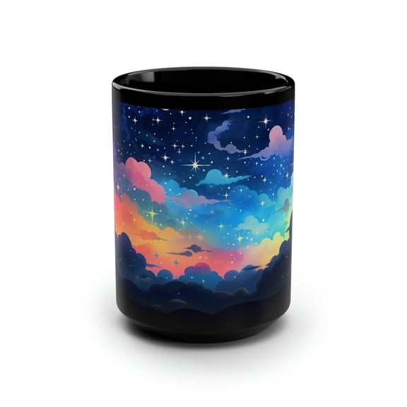 Starry Night Coffee Mug: Enchanted Celestial Galaxy Tea Cup ()