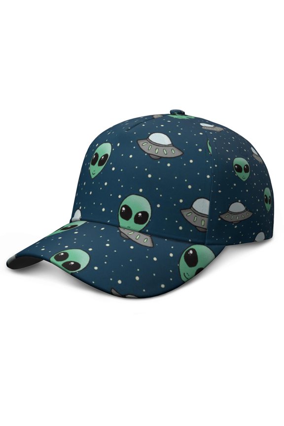 Starry Night Cosmos Alien Baseball Cap – Lightweight Adjustable Hat for Kids and Teens, Perfect for Baseball and Football Games