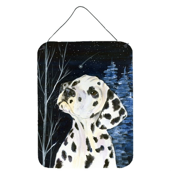 Starry Night Dalmatian Aluminium Metal Wall or Door Hanging Prints