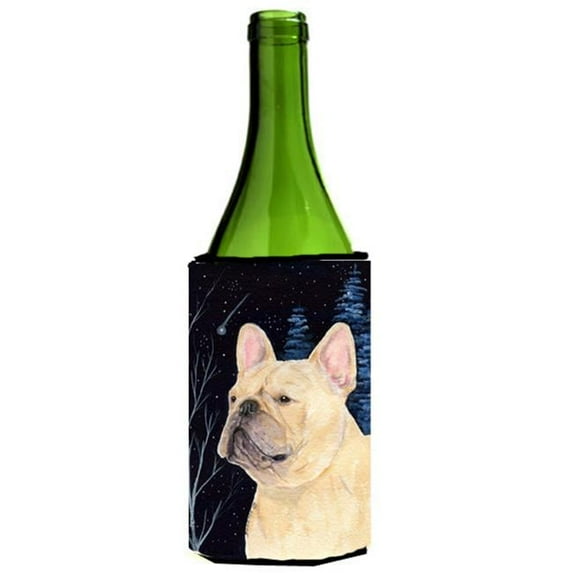 Starry Night French Bulldog Wine bottle sleeve Hugger 24 oz.