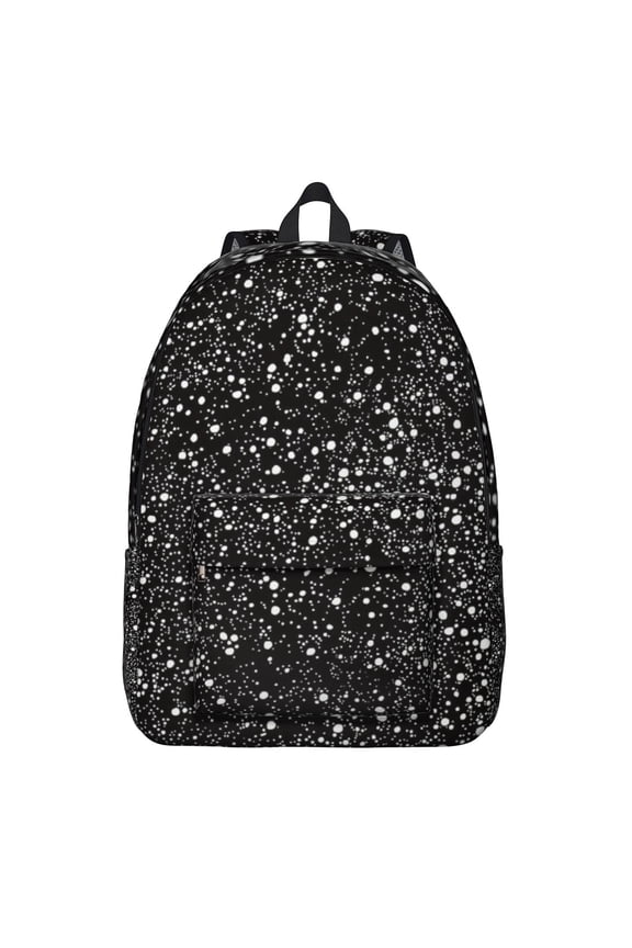 Starry Night Galaxy Backpack&nbsp;- Space Themed Waterproof College Backpack for Sci-Fi Lovers, Lightweight Durable Bookbag with Double Zippers & Side Pockets