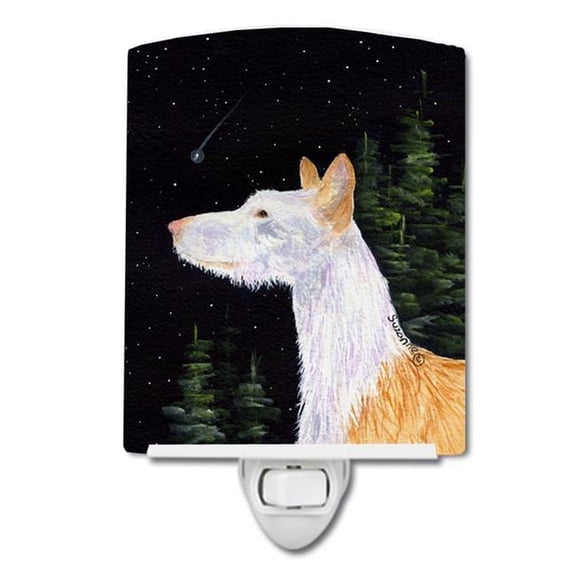 Starry Night Ibizan Hound Ceramic Night Light