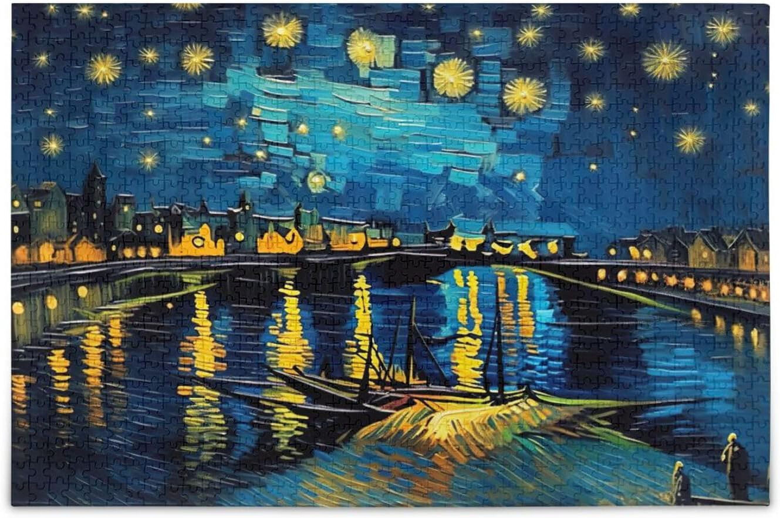 LUUFAN 2000 Piece Jigsaw Puzzle - Starry Night Artwork For Adults & Teens, 39.4 X 27.6 Inches - View #10