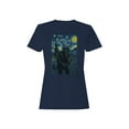 thumbnail image 1 of Starry Night Krampus Art Print Women's T-shirt, 1 of 3