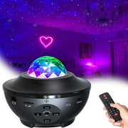 Starry Night Light for Bedroom, Galaxy Projector, Cloud Nebula LED Ocean Wave Projector and Bluetooth Speaker as Gift, Decoration, Birthday Party, Wedding, Bedroom, Living Room