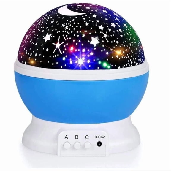 Starry Night Light Projector, 360 ° Rotatable Light Fixture with 9 Color Modes, Featuring Moon And Stars - USB Powered, 1 Dreamy Starry Light - Illuminates Romantic Bedrooms, Adding Brilliance to