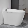thumbnail image 1 of Starry Night Light Smart Toilet with Bidet, Auto Open/Close Seat with Foot Sensor, LED Display, Warm Water & Dryer, Modern Toilet for Bathroom, White, 1 of 7