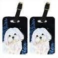 thumbnail image 1 of Starry Night Maltese Luggage Tags - Pair Of 2, 1 of 1