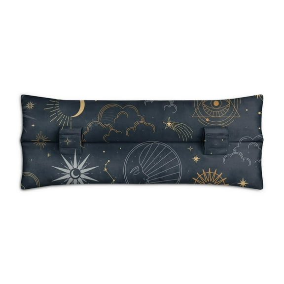 Starry Night Mastectomy Pillow Post-Surgery Seatbelt Cushion with Gothic Celestial Design