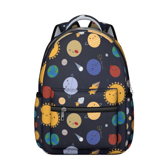 Starry Night Nebula Students Backpack Galaxy Sci-fi Lovers Space Design, Durable and Comfortable Outer Space School Bag for Student and Student