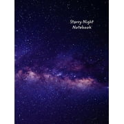 Starry Night Notebook College Ruled, Milky Way Galaxy Design Notebook, Journal, Hardcover