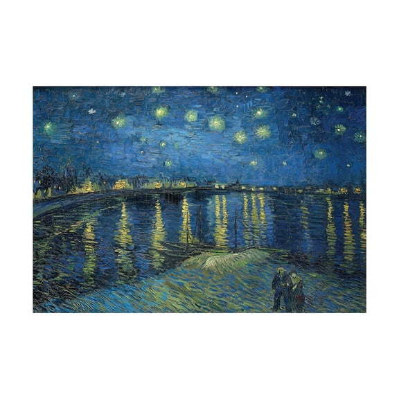 Starry Night Over The Rhone by Vincent Van Gogh Art Poster - Wall Art Painting Print