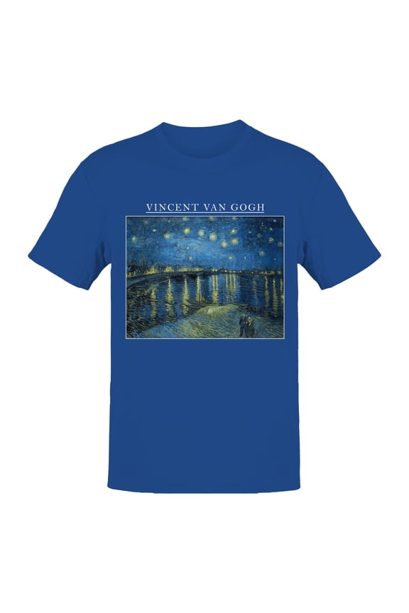 Starry Night Over the Rhône Art Men's T-shirt