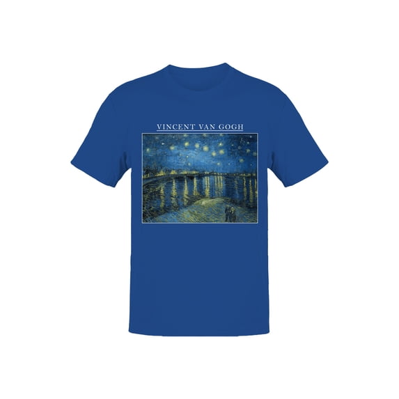 Starry Night Over the Rhône Art Men's T-shirt