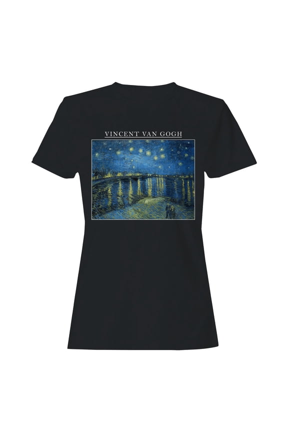 Starry Night Over the Rhône Art Women's T-shirt