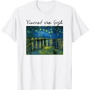 Starry Night Over the Rhone Van Gogh Painting T-Shirt