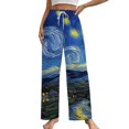 thumbnail image 1 of Starry Night Pajama Pants Loose Pajamas Female Breathable Home Trousers Leisure Sleeping Pants Large Size, 1 of 6