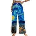 thumbnail image 1 of Starry Night Pajama Pants Loose Pajamas Female Breathable Home Trousers Leisure Sleeping Pants Large Size, 1 of 6