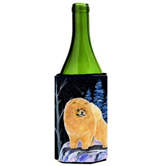 Starry Night Pomeranian Wine bottle sleeve Hugger