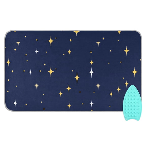 Starry Night Portable Ironing Mat, Heat-Resistant, Dual-Sided, Foldable for Easy Storage