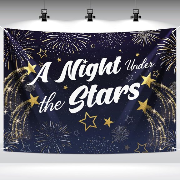 Starry Night Prom Party Graduation Decorations Backdrop Background