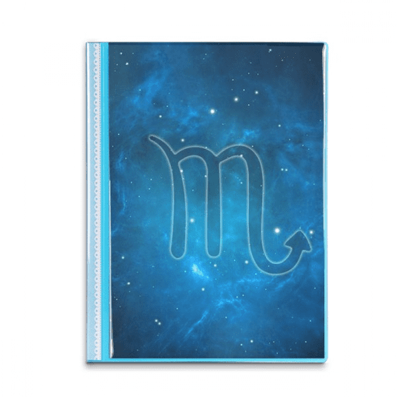 Starry Night Scorpio Zodiac Constellation Book Sheet Protectors Portfolio Binder Folder