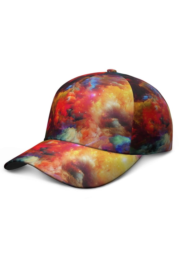 Starry Night Sky Alien Spacecraft Baseball Cap – Durable Snapback Hat for Softball, Volleyball, Tennis, and Golf Fans