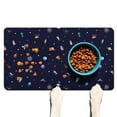 thumbnail image 1 of Starry Night Sky Dog Food Mat, Outer Space Themed Pet Placemat, Non-Slip Absorbent Mat for Bowls, Sci-Fi Lovers Design, Eco-Friendly Materials, 1 of 5