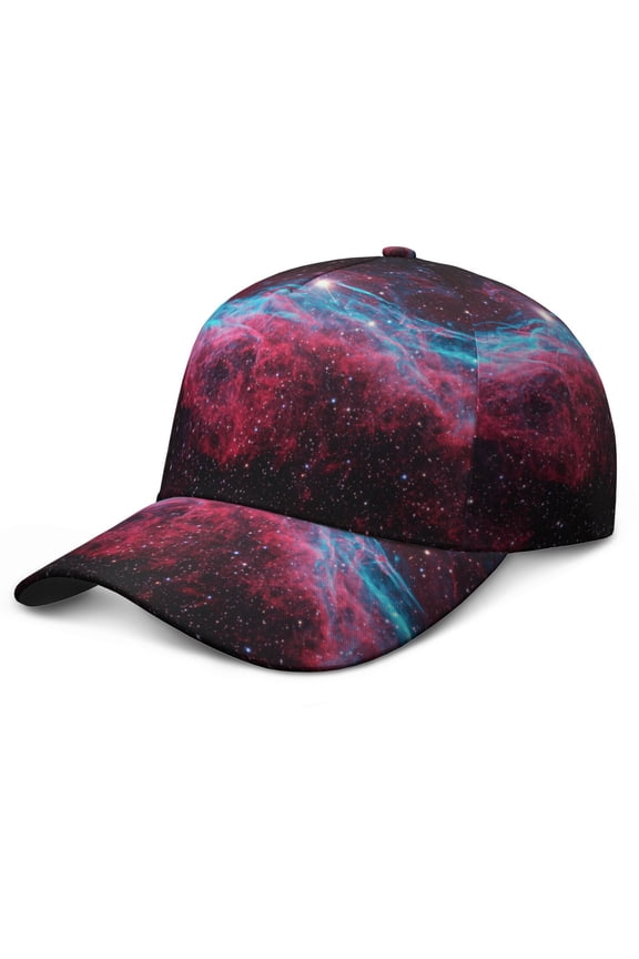 Starry Night Sky Space and Galaxy Aesthetic Baseball Cap – Durable Snapback Hat for Sports Teams, Softball, Volleyball, Tennis, Golf Fans