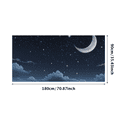 thumbnail image 1 of Starry Night Sky Theme Moon Clouds Banner Party Decorations Backdrop Background for Night Parties Outdoor Events Photography Props Celebrations, 1 of 8