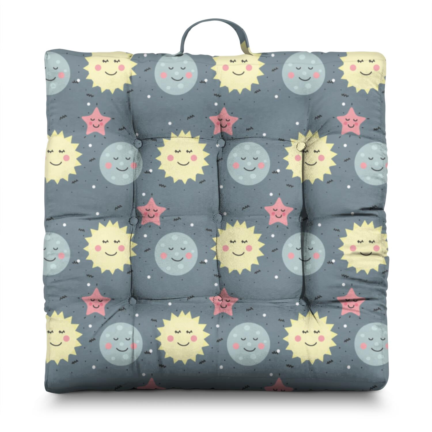 SMALL SQUARE CUSHION MIDNIGHT MOON HOUSE main image 1