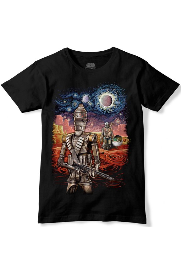 Starry Night Surreal Artwork IG-11 T-Shirt - XX-Large