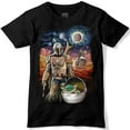 thumbnail image 1 of Starry Night Surreal Artwork Mando with Baby T-Shirt - X-Large, 1 of 3