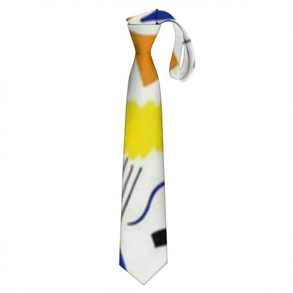 Starry Night Tie & Polyester Tie Theme: Ocean Beach Scenery Tie, Unique Style for Outdoor Gatherings