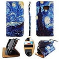 thumbnail image 1 of Starry Night Wallet Folio Case for Samsung Galaxy S7 Edge Fashion Flip PU Leather Cover Card Cash Slots & Stand, 1 of 2